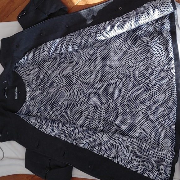 Marcona Wool Blend Pea Coat Charcoal Grey Size Small - Picture 9 of 12